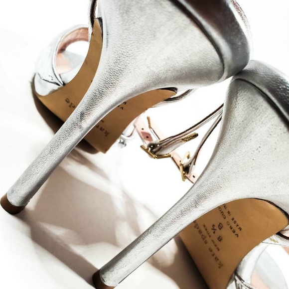 kate spade Sequin Open Toe Ankle Strap Heels - Picture 3 of 7